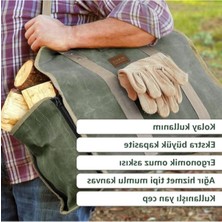 MarkEntegra 2in1 Fermuarlı Ağır Hizmet Çantası, Şömine Odun Taşıma Depolama