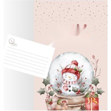 MarkEntegra 9'lu Yılbaşı Kartpostal Seti - Simli Yeni Yıl Figürleri