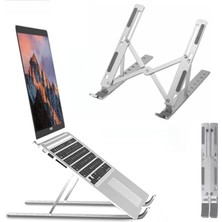 MarkEntegra Taşınabilir Metal Laptop Standı - Kaymaz Tasarım
