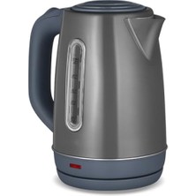 MarkEntegra Paslanmaz Çelik Su Isıtıcı Kettle - 1.8 L, Otomatik Kapanma, Hızlı Kaynatma