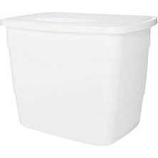 MarkEntegra Beyaz Pratik Kapaklı Çöp Kovası - Ferah Ortam Için