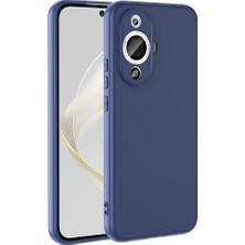 Egstech Huawei Nova 12S Kılıf Lansman Premium Kadife Kaplama Lens Korumalı Soft Silinebilir Arka Kılıf