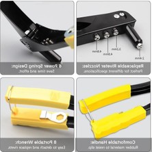 MarkEntegra Profesyonel 4 Uçlu Perçin Tabancası Seti - 40 Adet Alüminyum Perçin ile