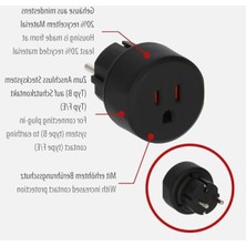 MarkEntegra Seyahat Uyumlu Topraklı Adaptör - IP20 Lisanslı