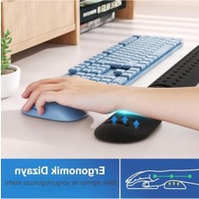 MarkEntegra Ergonomik Gaming Klavye ve Mouse Bilek Destek Seti, Kaymaz Tabanlı, Nefes Alan Kumaş