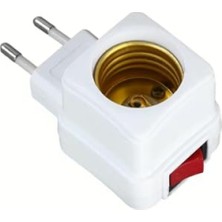 MarkEntegra E27 Duylu Anahtarlı Gece Lambası Ampul Duyu