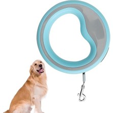 MarkEntegra Otomatik Geri Çekilebilir Köpek Gezdirme Tasması - Mavi - 2.5 Metre