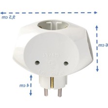 MarkEntegra 16A, 250V Beyaz Elektrik Prizi
