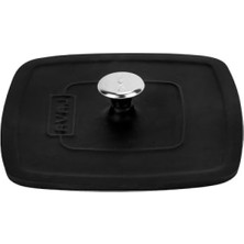 MarkEntegra Döküm Demir Grill Pres - Kare - 21 x 21 cm