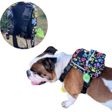 MarkEntegra Renkli Pati Desenli Çantalı Göğüs Tasması - Küçük Boy