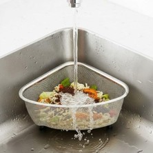 MarkEntegra Paslanmaz Çelik Ayaklı Lavabo Süzgeci – 18X13X10 cm