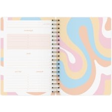 MarkEntegra Spiralli Ajanda Defter - Marble Desen, 17X24 cm