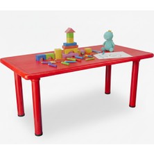 Exectus Metal Ayaklı Geniş Çocuk Aktivite Masası 126 cm Anaokulu Kreş Tipi