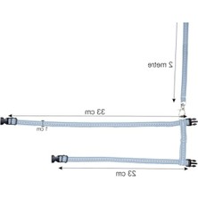 MarkEntegra Kedi Göğüs Bel Gezdirme Tasması (2 Metre)