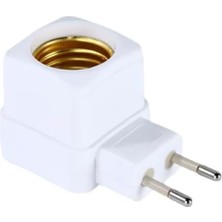 MarkEntegra Anahtarlı E27 Lamba Duyu, Priz Tipi, Kare Tasarım