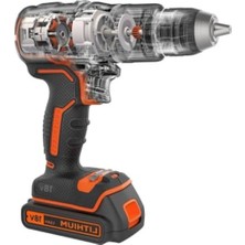 MarkEntegra 18V 2AH Şarjlı Darbeli Matkap - Çift Batarya ve Hızlı Şarj Cihazı ile