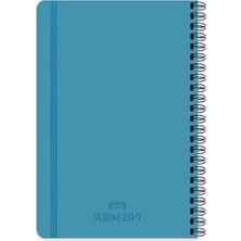 MarkEntegra 17X24 cm Çizgili Spiralli Defter - 100 Yaprak, Mavi