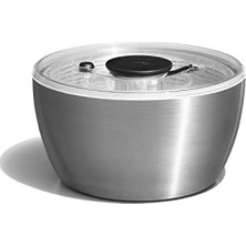 MarkEntegra Şeffaf Kapaklı Çelik Salata Kurutacağı - 6 Litre Kapasite