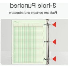 MarkEntegra 100 Sayfalık Yeşil Analiz Defteri, 8.5" x 11"