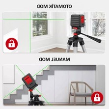 MarkEntegra 30 Metre Yeşil Çapraz Çizgi Lazer Distomat + Tripod