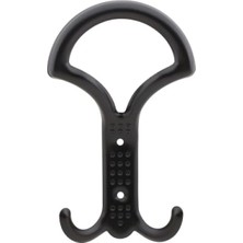 MarkEntegra 5 Adet Siyah Metal Duvar Montajı Portmanto Vestiyer Askısı