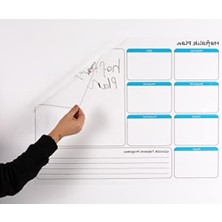 MarkEntegra Elektrostatik Akıllı Kağıt Haftalık Planlayıcı - 70 x 56 cm