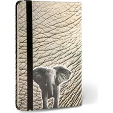 MarkEntegra Lastikli Kumaş Defter - Çizgili Tasarım ile