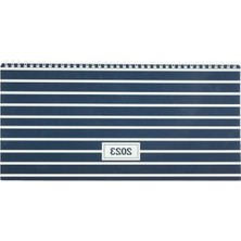 MarkEntegra Haftalık Masa Ajandası, Çizgi - 16X33,5 cm