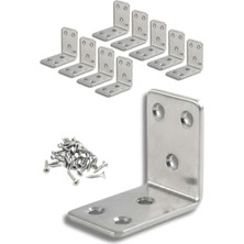 MarkEntegra L Köşebent, Mobilya Duvara Sabitleme Aparatı, 45X45X30 Mm, 10 Adet