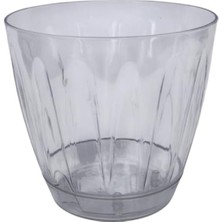 MarkEntegra 2 Adet Şeffaf Plastik Orkide Saksısı Seti - 1,5 Lt Hacim