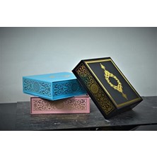 MarkEntegra Lüks Yaldız Baskılı Hediye Kutusu, 26X22X7.5 cm