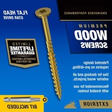 MarkEntegra Premium Dış Mekan Ahşap ve Güverte Vidaları - 9 x 2-1/4 Inç