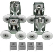 MarkEntegra Duşa Kabin Teker Seti - 4 Adet Krom Tekerlek