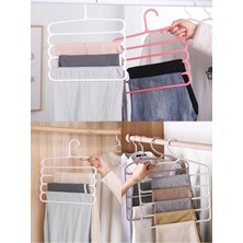 4'lü Çok Amaçlı Çok Katlı Dolap Organizatör ve Pantolon Askısı Seti
