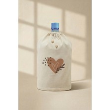 Kalp ve Çiçek Desenli Damacana Kılıfı, Şık ve Koruyucu Tasarım