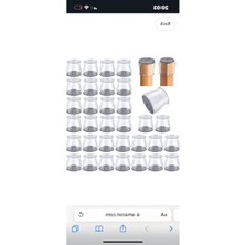 MarkEntegra 24 Adet Yarı Saydam Beyaz Silikon Keçeli Sandalye Ayağı Koruyucu Pabuç Seti