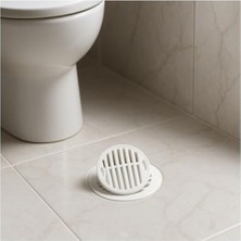 MarkEntegra Su Sızdırmaz Koku Önleyici Zemin Gideri Süzgeç Kapağı - 2'li Set, 8 cm