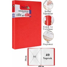 Artlantis Sunum Dosyası 40 Lı 1 Paket Poşet Dosyalı Katalog Dosyası 40 Poşetli Kendinden Dosya Plastik Kapaklı