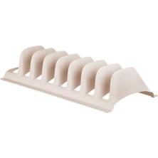 MarkEntegra 7 Bölmeli Dolap Içi Tencere ve Tabak Düzenleyici, Krem Renk