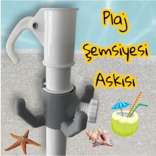 Rahat Taşıma Plaj Şemsiyesi Askısı ve Kanca Seti
