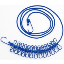 MarkEntegra Portatif Seyahat Çamaşır Ipi - 12 Adet Mandallı