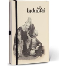 MarkEntegra Çizgili Lastikli Eski Istanbul Temalı Journal
