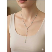 Nati Co Minimalist Gökkuşağı Renkli Zincir Kolye