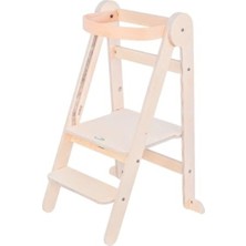 MarkEntegra Katlanabilir Ahşap Öğrenme Kulesi - 3 Ayarlanabilir Yükseklik