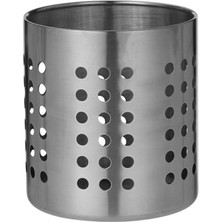 MarkEntegra Paslanmaz Çelik Çatal Bıçak Standı, 12 cm Çap, 13,5 cm Yükseklik