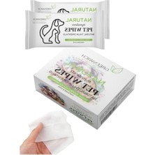 MarkEntegra Doğal Içerikli Kedi ve Köpek Temizleme Mendilleri, 50'li Paket