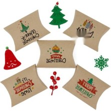 MarkEntegra Yılbaşı Temalı 11X15 cm Yastık Hediye Kutusu Seti (5'li)