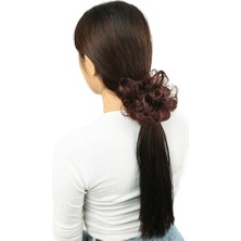 Wovna Lı Lastikli Topuz Toka / Koyu Kızıl