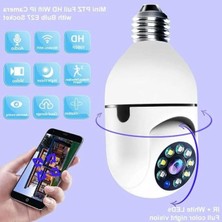 MarkEntegra 5 Mp Wifi Ampul Kamera - 10X Zoom, Gece Görüşü, Hareket Algılama, Iki Yönlü Ses