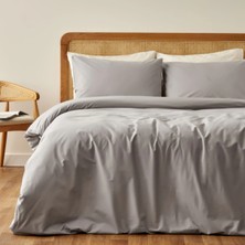 Bella Maison %100 Pamuk Tamara Tek Kişilik Nevresim Takımı Gri (160X220 Cm)